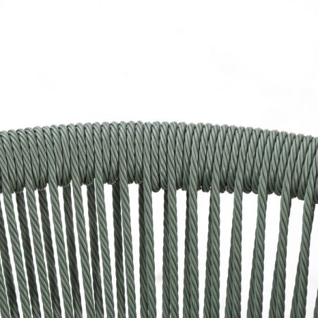 Fauteuil de restaurant ROTTERDAM empilable d'polypro - Polypropylène vert, polyéthylène vert & vert
