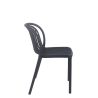 Chaise de terrasse DUBAI empilable d'extérieur - Polypropylène anthracite