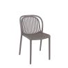 Chaise de terrasse DUBAI empilable d'extérieur - Polypropylène taupe