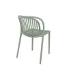 Chaise de terrasse DUBAI empilable d'extérieur - Polypropylène sauge
