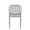 Chaise de terrasse DUBAI empilable d'extérieur - Polypropylène sauge