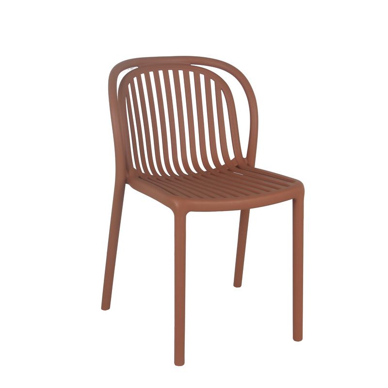 Chaise de terrasse DUBAI empilable d'extérieur - Polypropylène terra