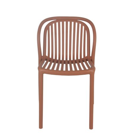 Chaise de terrasse DUBAI empilable d'extérieur - Polypropylène terra