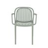 Fauteuil de terrasse JEDDAH empilable d'extérieur - Polypropylène sauge