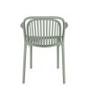 Fauteuil de terrasse JEDDAH empilable d'extérieur - Polypropylène sauge