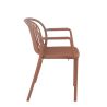 Fauteuil de terrasse JEDDAH empilable d'extérieur - Polypropylène terra