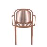 Fauteuil de terrasse JEDDAH empilable d'extérieur - Polypropylène terra