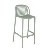 Tabouret de bar OMAN empilable d'extérieur - Polypropylène sauge