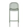Tabouret de bar OMAN empilable d'extérieur - Polypropylène sauge