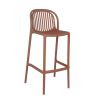 Tabouret de bar OMAN empilable d'extérieur - Polypropylène terra