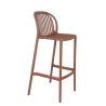 Tabouret de bar OMAN empilable d'extérieur - Polypropylène terra