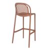 Tabouret de bar OMAN empilable d'extérieur - Polypropylène terra
