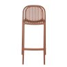 Tabouret de bar OMAN empilable d'extérieur - Polypropylène terra