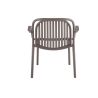 Fauteuil de terrasse DOHA empilable d'extérieur - Polypropylène taupe