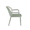 Fauteuil de terrasse DOHA empilable d'extérieur - Polypropylène sauge