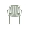 Fauteuil de terrasse DOHA empilable d'extérieur - Polypropylène sauge