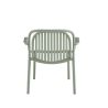 Fauteuil de terrasse DOHA empilable d'extérieur - Polypropylène sauge