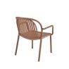 Fauteuil de terrasse DOHA empilable d'extérieur - Polypropylène terra