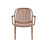 Fauteuil de terrasse DOHA empilable d'extérieur - Polypropylène terra