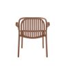 Fauteuil de terrasse DOHA empilable d'extérieur - Polypropylène terra