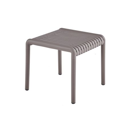 Table de terrasse CAIRO d'extérieur - Polypropylène, taupe