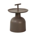Table de terrasse SALERNE d'extérieur - Polypropylène, taupe