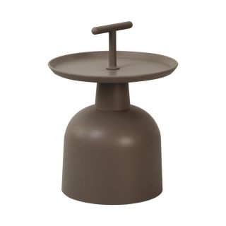 Table de terrasse SALERNE d'extérieur - Polypropylène, taupe
