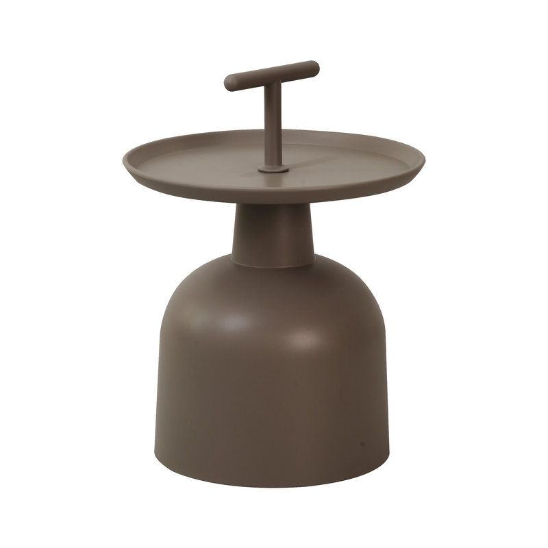 Table de terrasse SALERNE d'extérieur - Polypropylène, taupe