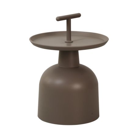 Table de terrasse SALERNE d'extérieur - Polypropylène, taupe