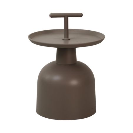 Table de terrasse SALERNE d'extérieur - Polypropylène, taupe