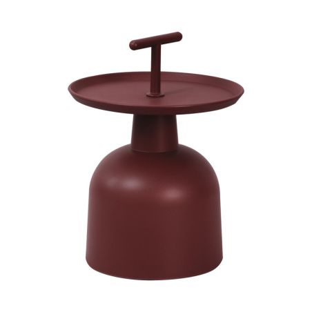 Table de terrasse SALERNE d'extérieur - Polypropylène, angola red