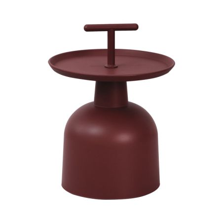 Table de terrasse SALERNE d'extérieur - Polypropylène, angola red
