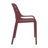 Chaise de terrasse FOGGIA empilable d'extérieur - Polypropylène angola red