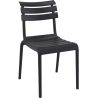 Chaise de terrasse PENELOPPE empilable d'extérieur - Polypropylène noir