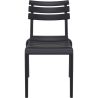 Chaise de terrasse PENELOPPE empilable d'extérieur - Polypropylène noir