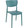 Chaise de terrasse MONNA empilable d'extérieur - Polypropylène et fibre de verre octane