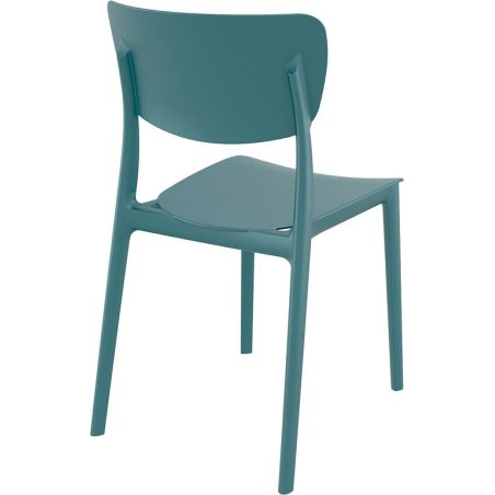 Chaise de terrasse MONNA empilable d'extérieur - Polypropylène et fibre de verre octane