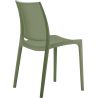 Chaise de terrasse MAYA empilable d'extérieur - Polypropylène olive