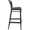 Tabouret de bar MARCEL BAR 75 d'extérieur - Polypropylène et fibre de verre noir
