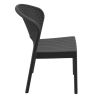 Chaise de terrasse DAYTONA empilable d'extérieur - Polypropylène et fibre de verre gris foncé