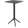 Table de terrasse KYS FOLDING BAR 60 pliable d'extérieur - Polypropylène, métal noir
