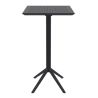 Table de terrasse KYS FOLDING BAR 60 pliable d'extérieur - Polypropylène, métal noir