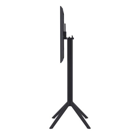 Table de terrasse KYS FOLDING BAR 60 pliable d'extérieur - Polypropylène, métal noir