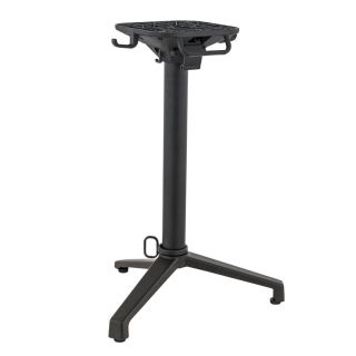 Pied de table de restaurant MODENA 3 pliable d'extérieur - Aluminium, polyamide noir mat