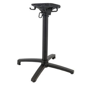 Pied de table de restaurant MODENA 4 pliable d'extérieur - Aluminium, polyamide noir mat