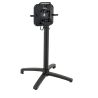 Pied de table de restaurant MODENA 4 pliable d'extérieur - Aluminium, polyamide noir mat