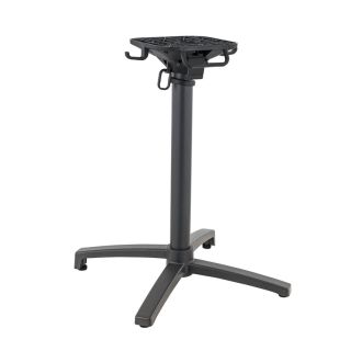 Pied de table de restaurant MODENA 4 pliable d'extérieur - Aluminium, polyamide anthracite