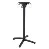Pied de table de restaurant MODENA 4 BAR pliable d'extérieur - Aluminium, polyamide noir mat