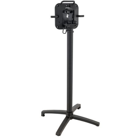 Pied de table de restaurant MODENA 4 BAR pliable d'extérieur - Aluminium, polyamide noir mat