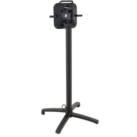 Pied de table de restaurant MODENA 4 BAR pliable d'extérieur - Aluminium, polyamide noir mat